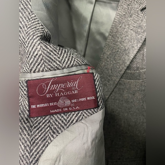 IMPERIAL BY HAGGAR 100% pure WOOL,Blazer men’s Size 42 - Picture 16 of 16